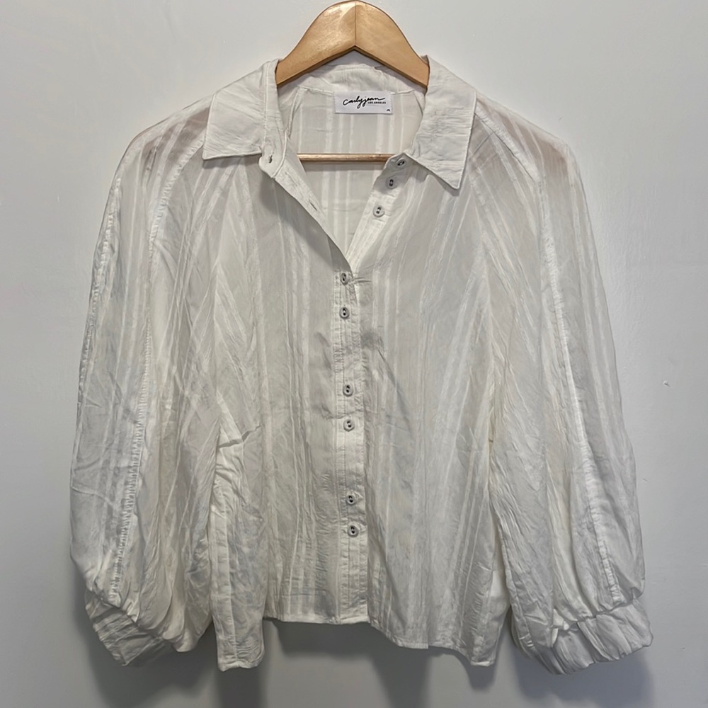 Carly Jean Los Angeles CJLA Button Up Blouse